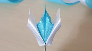 Amazing Ribbon Snowflake Work - Christmas Decoration Ideas - Hand Embroidery Flower Design
