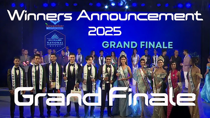 Winner Announcement  Mister and Miss National 2025 Grand Finale