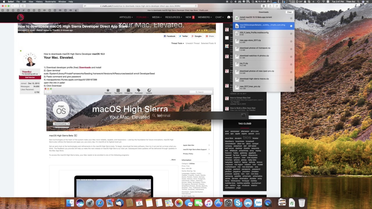 install macos high sierra application