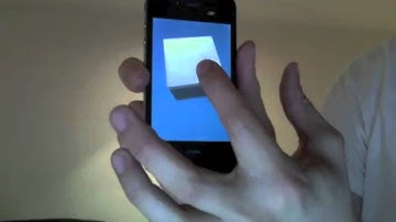 Unity 3D Object Rotation iPhone Test