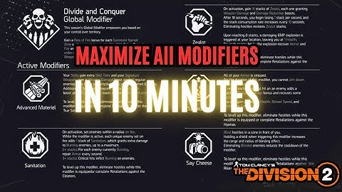 The FASTEST and the easiest Way to level up ALL Modifiers the pact - year 7 season 2 the division 2 