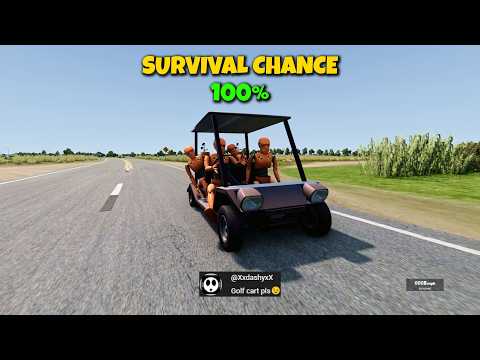 🚀0 to 600 MPH INSTANTLY! 💥 Survival Chance Experiment (BeamNG.drive)