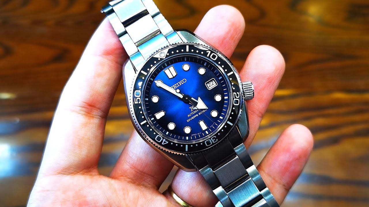 Xanh Ma M Seiko Prospex Scuba Diver Cyan Blue SBDC065 ICS Authentic