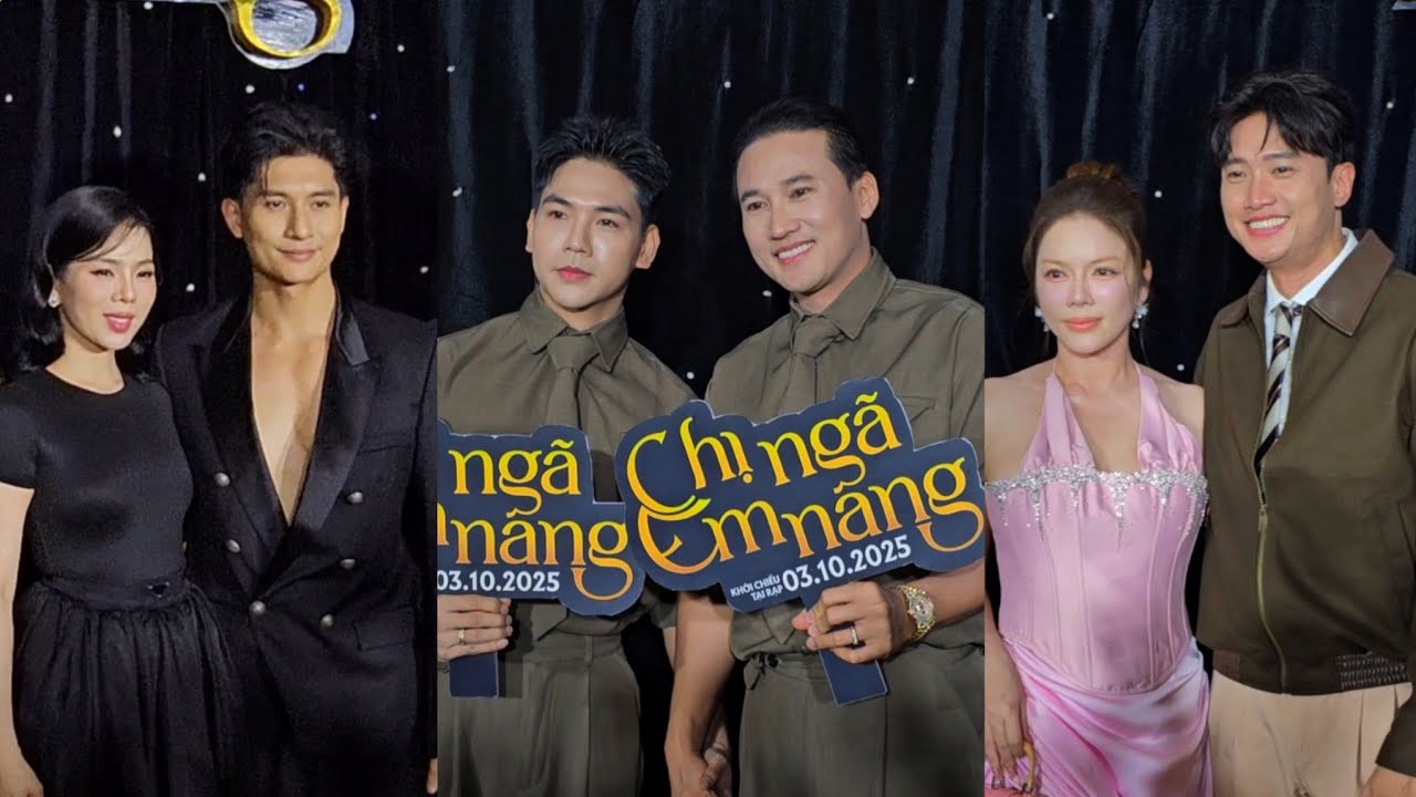 Toàn cảnh ra mắt phim Chị Ngã Em Nâng: sao Việt nườm nượp đến xem: Lệ Quyên, Lý Nhã Kỳ, Minh Luân...