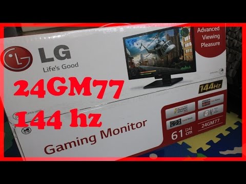 Tech ► LG 24GM77 144hz Gaming Monitor Unboxing & Review