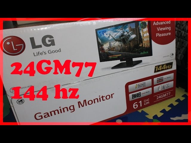 Tech ▻ LG 24GM77 144hz Gaming Monitor Unboxing & Review - YouTube