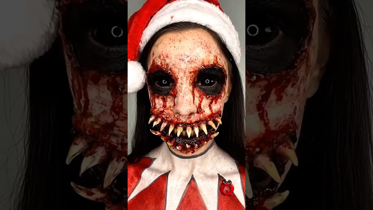 👹Don't trust your eyes! 🩸 #MakeupTransformation #SFXMakeup #HorrorMakeup #MakeupArt #SpecialEffects