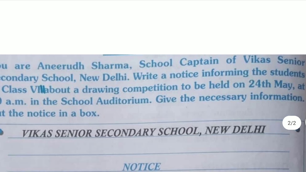 How to write a notice. The easiest and simplest explanation by Sudesh