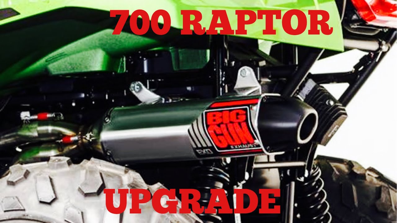 Big Gun Exhaust Upgrade Raptor 700 YouTube