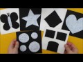 DIY Black and white cards for infants - Ασπρόμαυρες κάρτες παρατήρησης για βρέφη