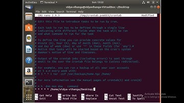 How to write a script and create cronjob in linux?