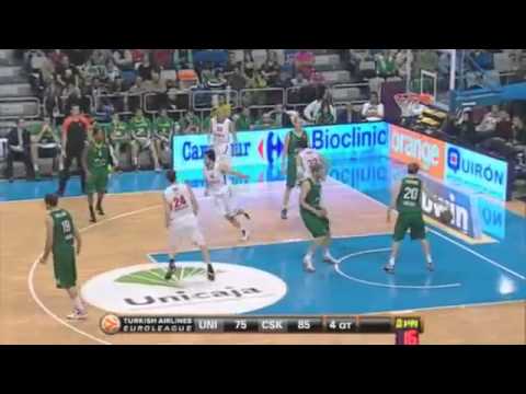 Best Moments Unicaja CSKA Moscow kirilenko 5 x 6