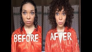 HOW TO GET BIG VOLUME WITH CURLY HAIR. My curly hair routine