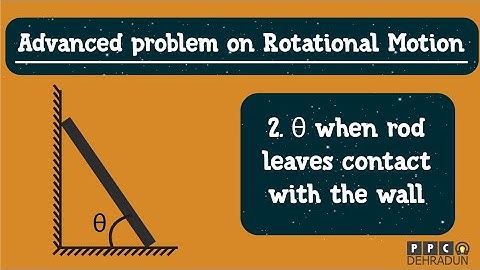 2. ROTATIONAL MOTION | ADVANCED PROBLEM | FINDING ANGLE WHEN ROD LEAVES CONTACT WITH THE WALL