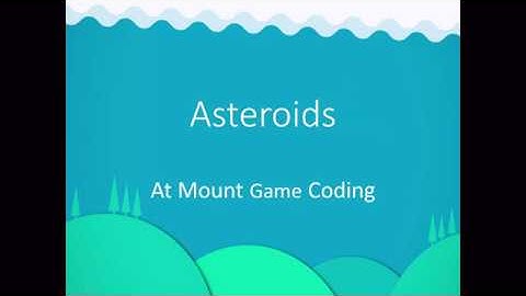 How to program Asteroids in Visual Studio and C# using MonoGame #Asteroids
