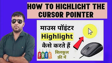 Mouse Pointer Highlighter || Cursor Highlighter || How to Highlight Mouse Pointer Windows 10