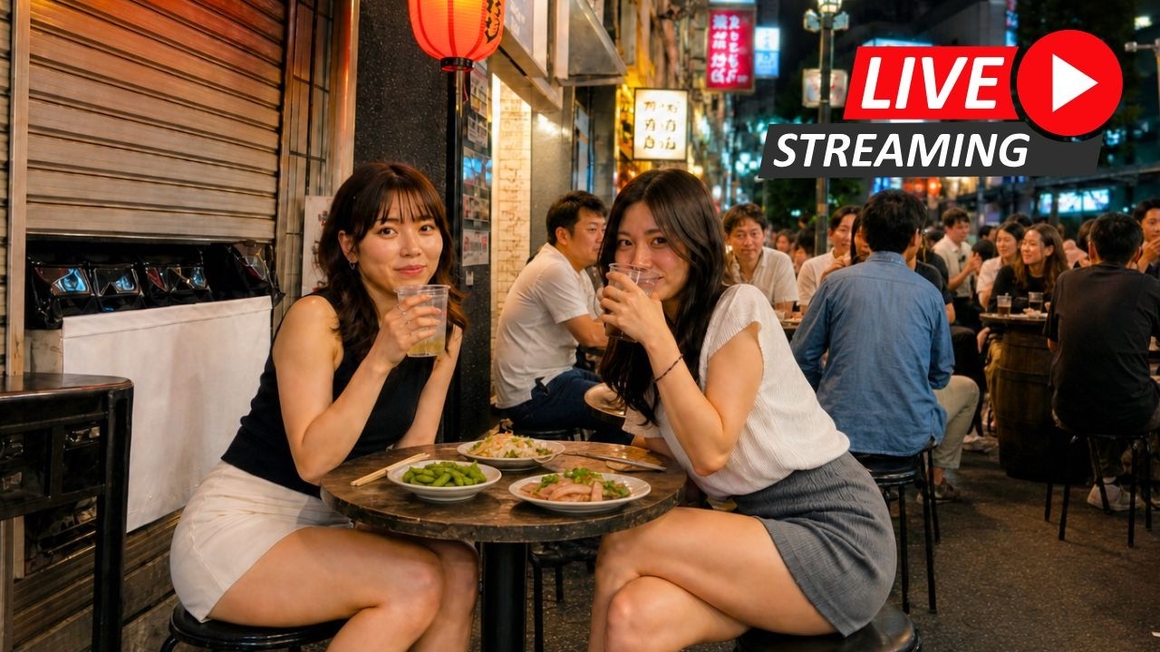 Tokyo’s Cozy Niightlife District on Wednesday🔴LIVE
