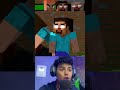 Help the Herobrine family escape the villagers by train #shortsvideo