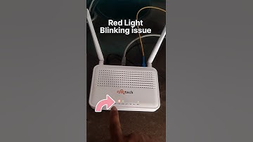 Los Red Light Blinking On Router | How To Solve Los Light Blinking issue #bsnlftth #ftth