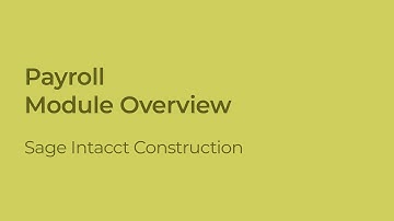 Sage Intacct Payroll Review