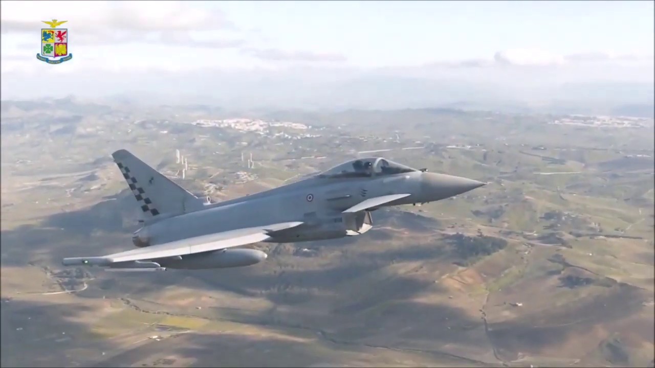 Italian F2000A Eurofighter in Sicily YouTube