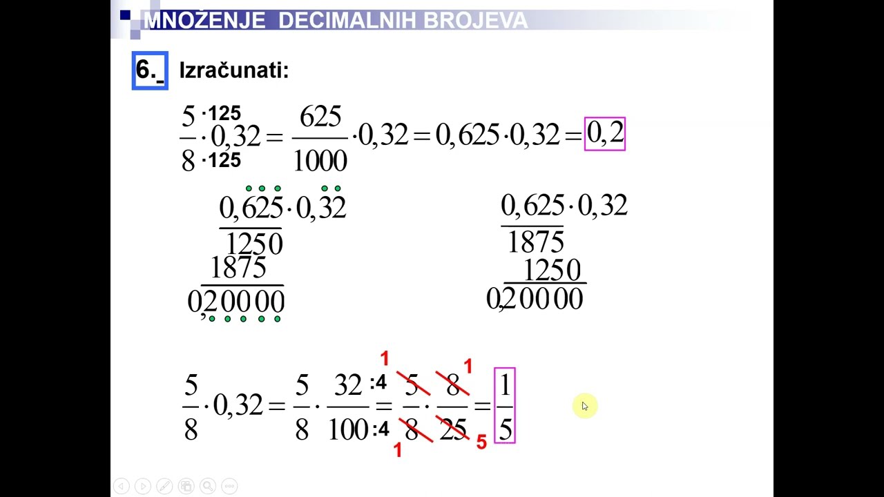 PETI 114 Množenje decimalnih brojeva2