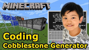 Minecraft Coding (5) Automatically Collecting Cobblestone! / AFK Cobblestone Farm using Lua