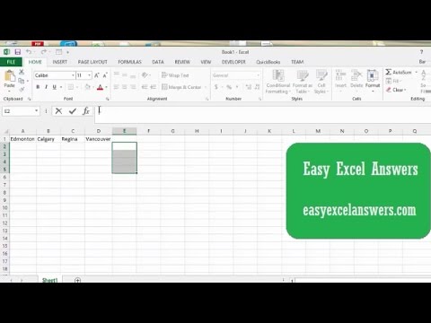 How to Transpose Cells in Excel
