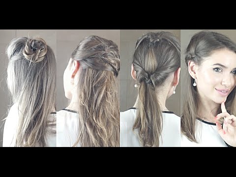 4 Простые Прически На Каждый День за 3 минуты