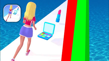 Makeover Run -Makeup Game All levels speedrun gameplay walkthrough Android ios Ep1 