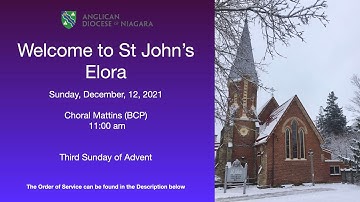 December 12  Advent III  Choral Matins
