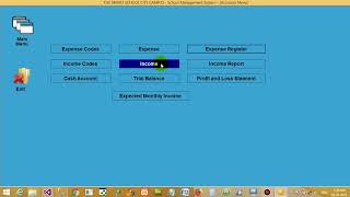 Accounts Module Single Entry School Management System