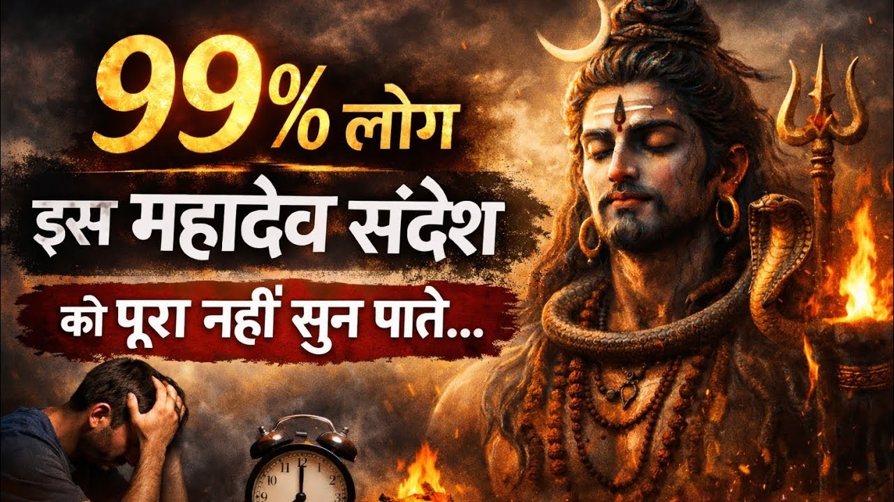  888🕉️  99%लोग इस महादेव🧿 संदेश को सुन नहीं पाते... 🧿