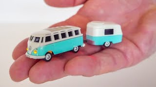 INCREDIBLY micro scale RC VW T1 Bus gets unboxed and tested!