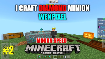 I Craft Diamond Minion In Wenpixel Skyblock || Hypixel Skyblock