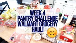 $102 WalMart Grocery Haul and Meal Plan 🛒 Week 4 Pantry + Freezer Challenge!