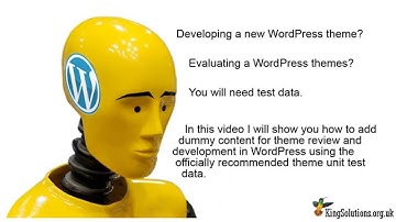 How to Add Dummy Content for Theme Development in WordPress