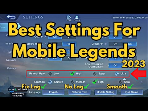 Best Settings For Mobile Legends | Mobile Legends Settings 2023