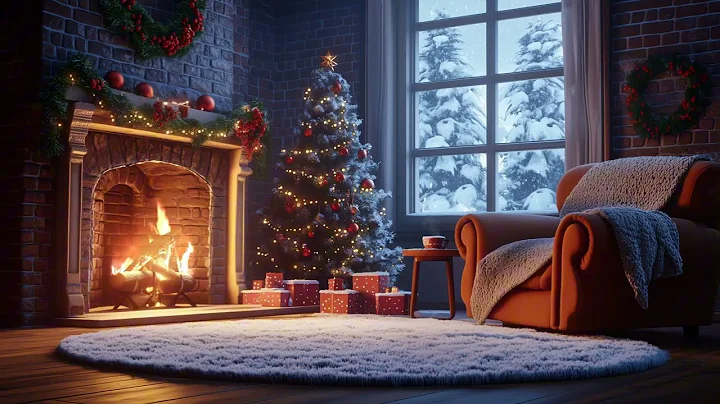 [1 Hour Christmas Fireplace ASMR] Cozy Holiday Fire Sounds for Sleep & Relax 🎄🔥 | Quiet Room ASMR