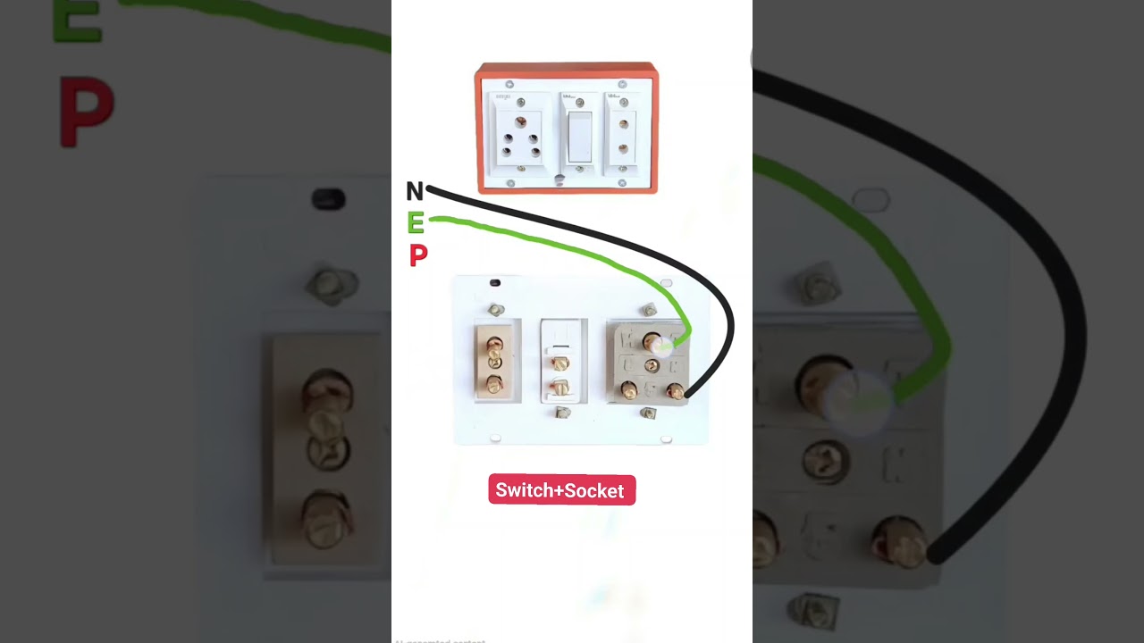 Switch and Socket Wiring Connection Diagram 🔌✅ 