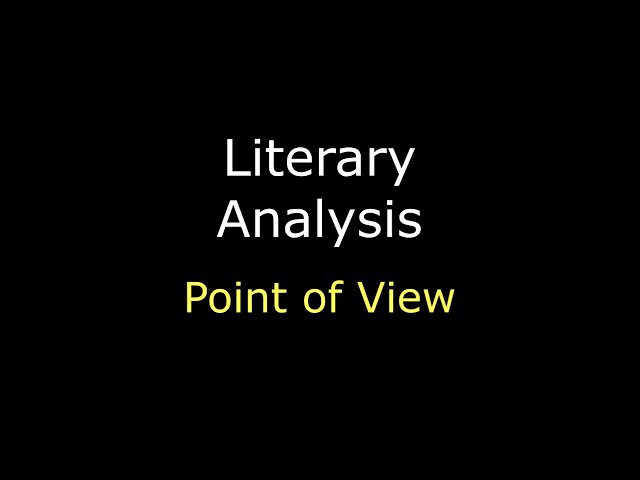 point of view literary analysis