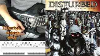 DISTURBED - Stricken - Guitar Solo (Covered by Kosuke) with TAB