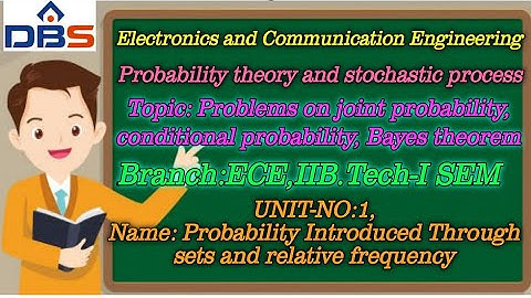 DBS -PROBLEMS ON Joint Probability, Conditional Probability, Total Probability, Bayes’ Theorem.