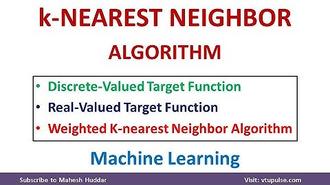 K nearest Neighbor Learning Algorithm Discrete Valued and Real-Valued Functions Dr. Mahesh Huddar