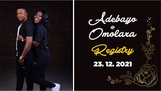 ADEBAYO & OMOLARA REGISTRY