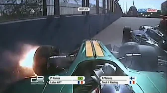 GP3 2010-2012 Onboard Crash Compilation (Dallara GP3/10)