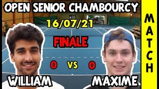 William (0) vs Maxime (0) - Open Seniors Messieurs ASMC - Finale - Match - 16/07/2021