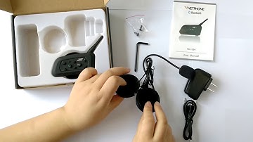Excelvan bluetooth interphone V6 1200 pairing video guide