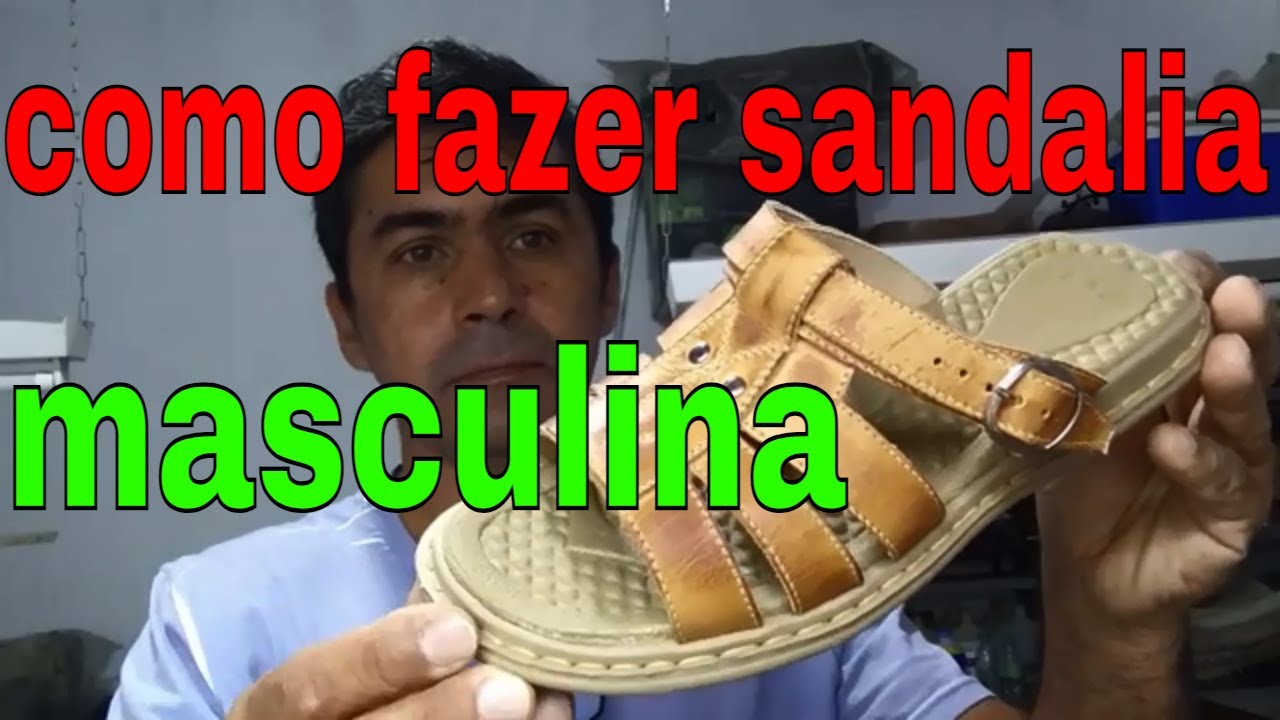 [sandalia masculina]modelagem de calçados como desenvolver modelo de sandália masculina.
