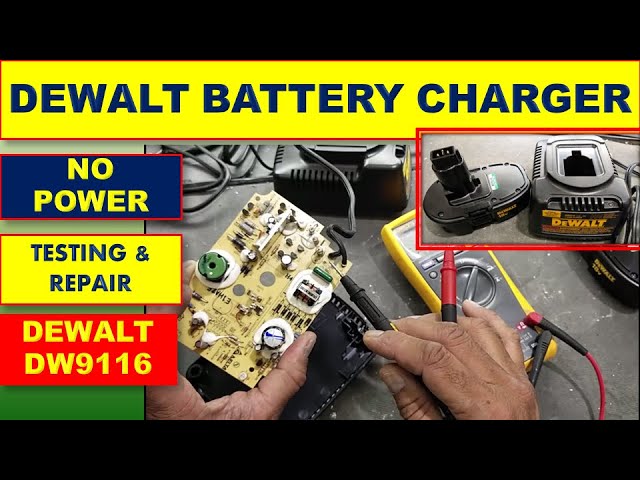 Forbavselse scene suspendere 506} DEWALT DW9116 Battery Charger Repair - How to Fix Dewalt charger No  Power Problem - YouTube